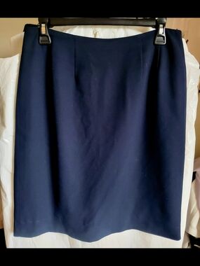 Lord & Taylor Navy Pencil Skirt